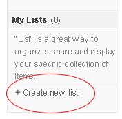 Crear nueva lista